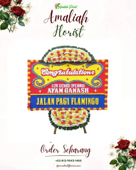 Sewa Papan Bunga Cekel